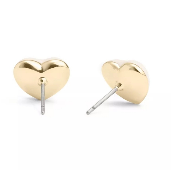 Coach Signature Enamel Heart Stud Earrings - Picture 6 of 7